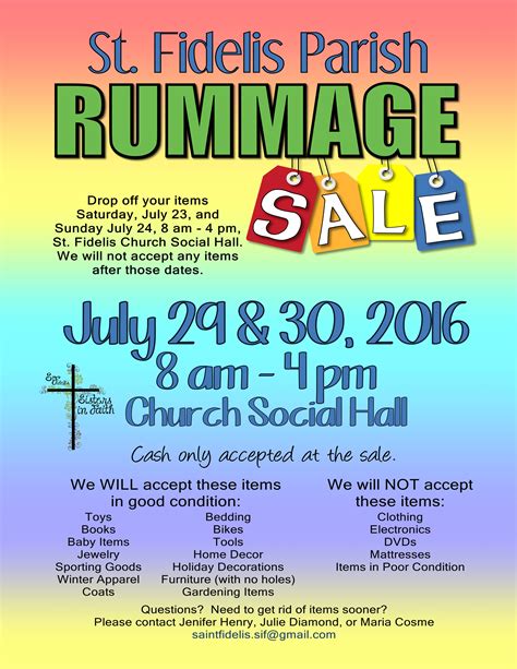 church garage sale flyer|free church garage sale flyer.